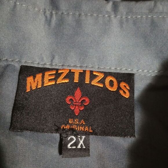 Mertizos Shirt Ladies 2x Gray 3/4 Sleeve button front - Picture 5 of 6